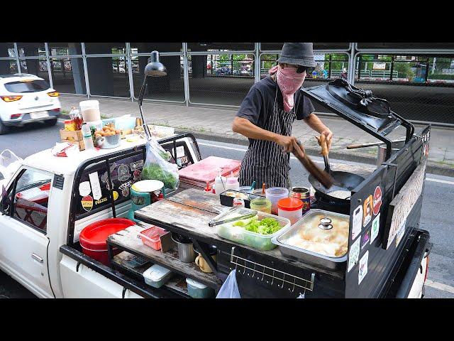 Truck Wok Skills Master Chef! Cooking On The Road - Thai Street Food