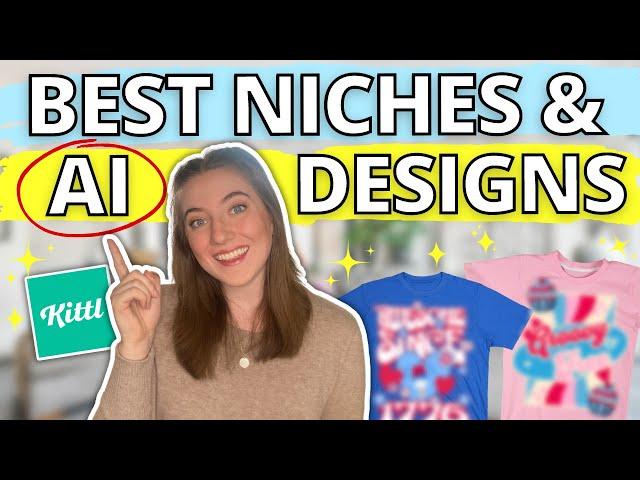 MONEYMAKING PRINT ON DEMAND NICHES WITH AI: Full Kittl T-Shirt Design Tutorial for Etsy, Amazon