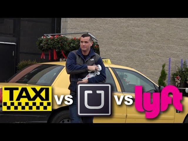 Who's The cheapest?! Taxi vs Uber vs Lyft! Ride Share Social Experiment!