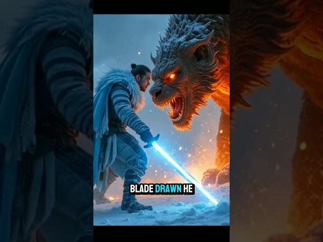 The Warrior In The Ice Fight With the Giant Lava monster | Prepared by AI | #ai #trending #shorts
