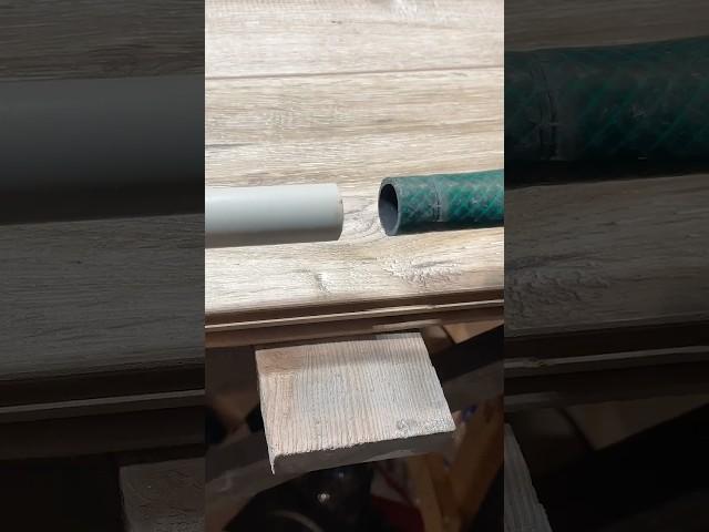 How to easily and securely connect a hose to a larger pipe.