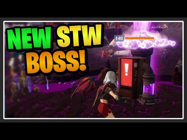 VENDING MACHINE BOSS FIGHT IN FORTNITE SAVE THE WORLD