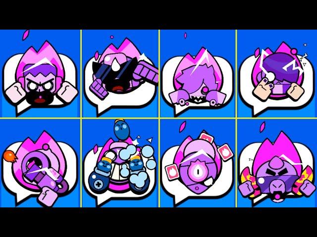 ALL 43 HYPERCHARGE PINS IN BRAWL STARS