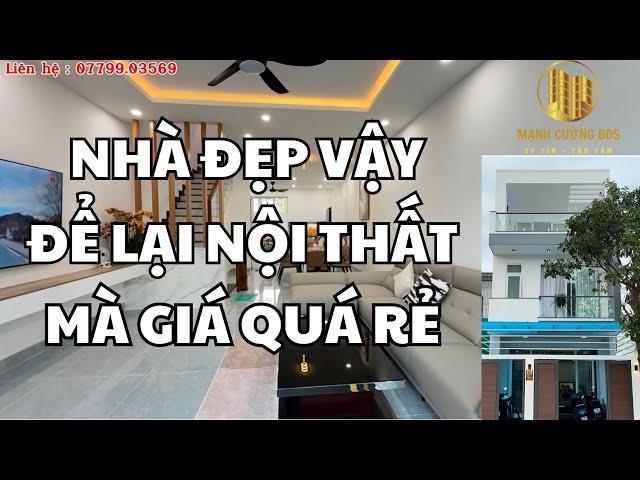 Nhà Đẹp Gần Biển Nha Trang. Để lại toàn bộ nội thất. 100m2 đất 3 Tầng quá đẹp | Nhà Phố Nha Trang