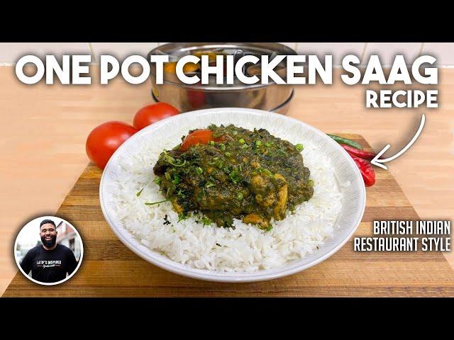 One Pot Chicken Saag (BIR) Indian Restaurant Recipe | No Nonsense Simple Cooking Method For All