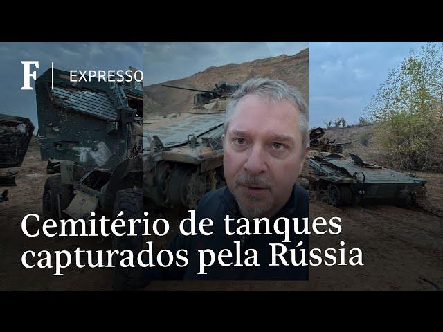 Enviado encontra cemitério de tanques ocidentais capturados pelos russos na Ucrânia