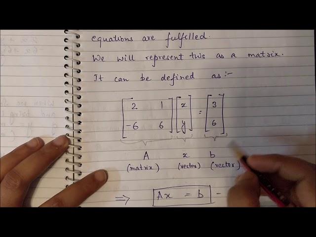 Linear Algebra - Solving equation systems with matrix notation .PB01