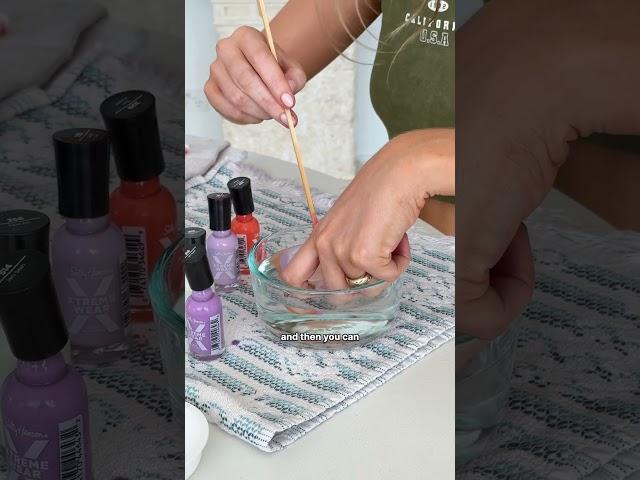 Simple MARBLE Nail Art Hack 