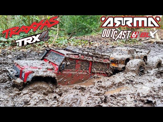 RC Mudding - TRAXXAS TRX4 Defender - ARRMA Outcast 6S