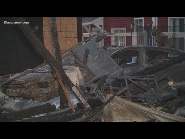 Garage fire at Liberty Military Housing