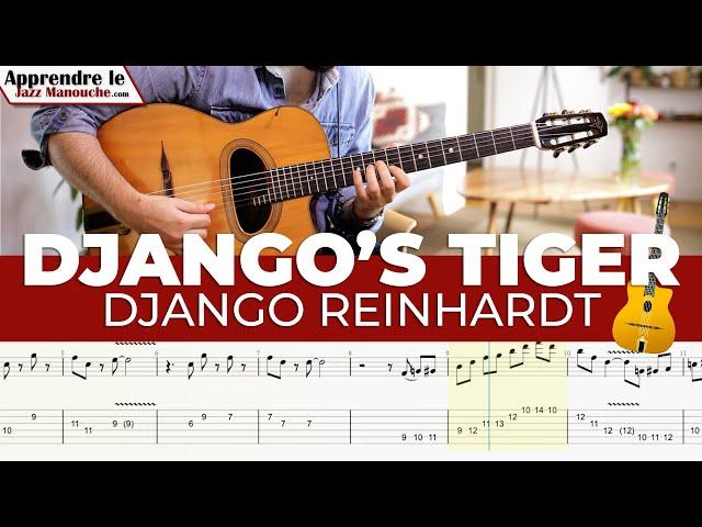 Django's Tiger version Django Reinhardt - Solo et tablature (Gyspy jazz free tab)