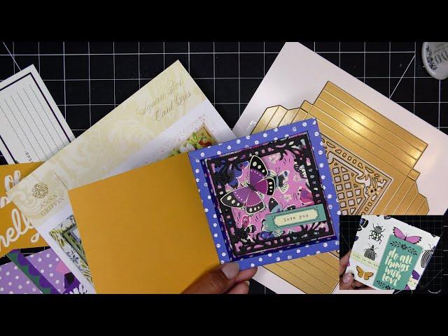 Anna Griffin "Square Box Card" Dies Review Tutorial! Easy and Pretty!