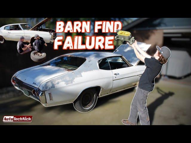 The BARN Find CHEVELLE Brakes Were a DISASTER