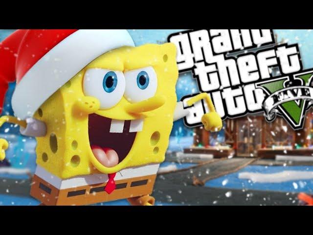 SPONGEBOB'S CHRISTMAS MOD (GTA 5 PC Mods Gameplay)