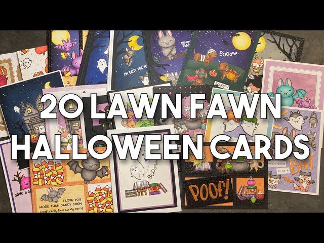 Lawn Fawn Inspiration: 20 Halloween Card Designs