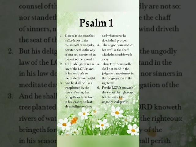 Bible verse Psalm 1 in English  | #dailyverse #psalm1 #bible #godsword