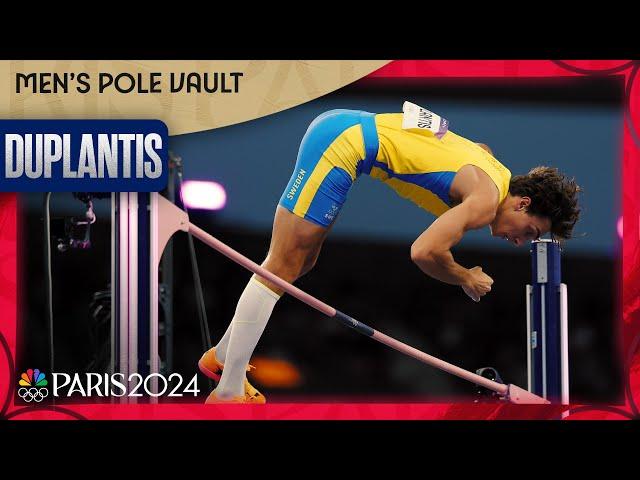 Mondo Duplantis breaks his own WORLD RECORD for gold on Olympic stage in Paris | NBC Sports