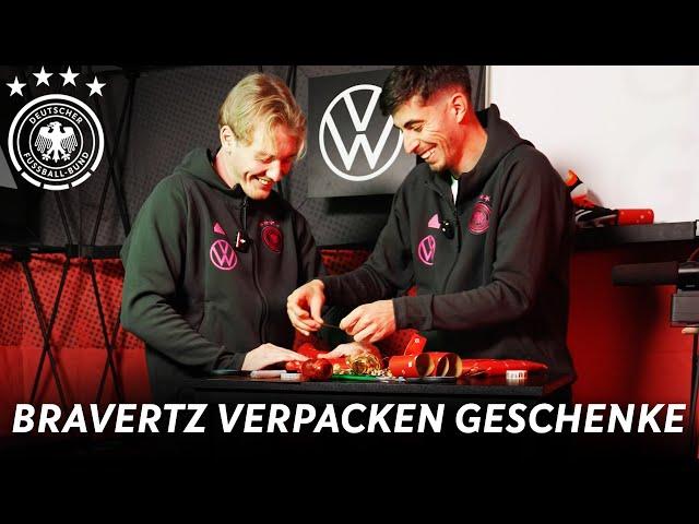 Kai Havertz zeigt sein verstecktes Talent beim Basteln mit Julian Brandt  | Behind the Scenes