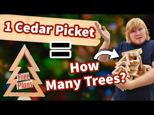 30 Cents Per Tree! FREE Plans Included. Christmas Woodworking Project