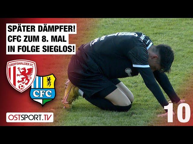 Später Dämpfer! CFC zum 8. Mal in Folge sieglos: Greifswalder FC - Chemnitz | Regionalliga Nordost