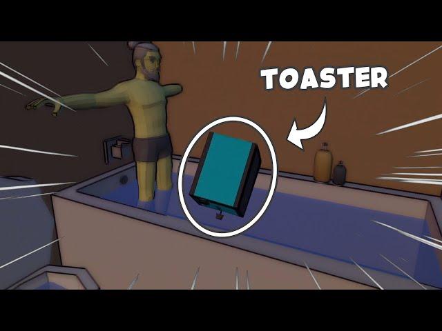 A Game about a Toaster Taking a Bath