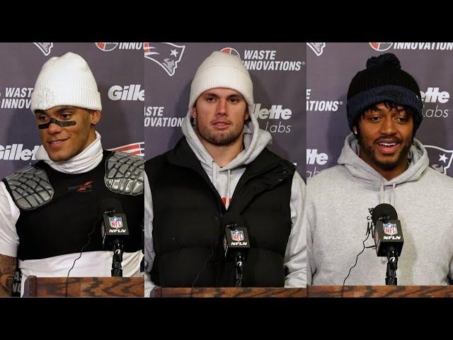 Christian Gonzalez, Hunter Henry, Kayshon Boutte & Antonio Gibson Speak to Media | Press Conference