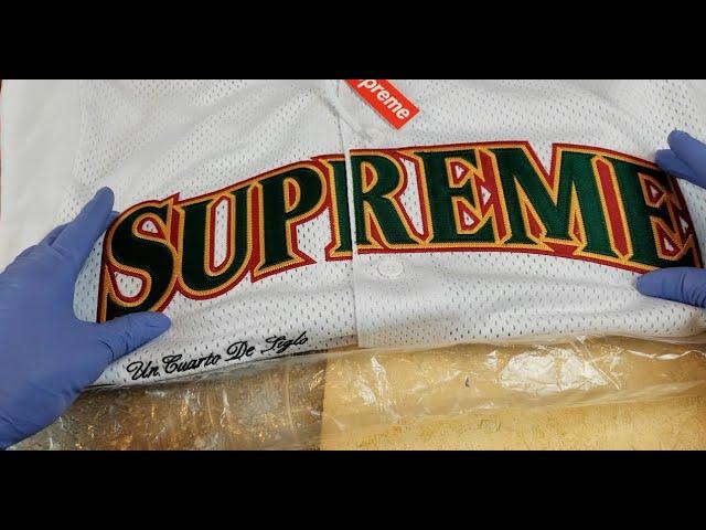 Supreme Mesh Baseball Jersey White XL + How To Legit Check!