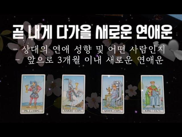 (타로) 곧 내게 다가올 새로운 연애운 상대방 성향, 연애 성향까지 알려드려요 :)