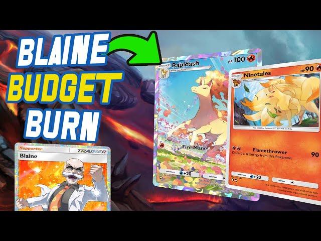 Blaine is the best BUDGET DECK for Pokemon Pocket