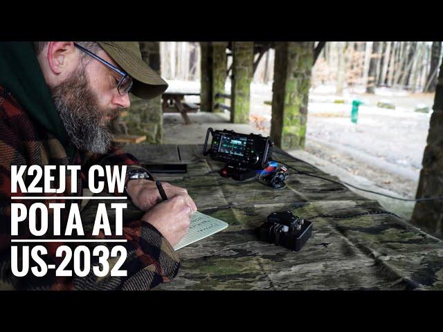 CW POTA at US-2032 with the Icom IC-705