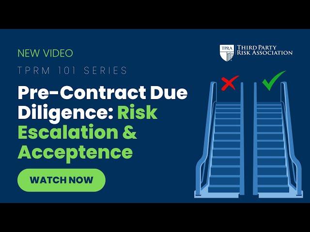 TPRM 101: Risk Escalation and/or Acceptance