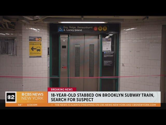 18-year-old stabbed to death on Brooklyn subway