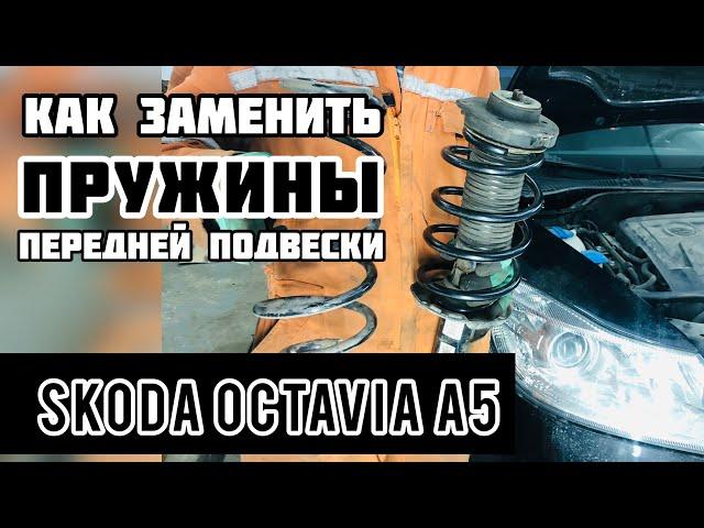 Как снять и обслужить переднюю амортизационную стойку на Skoda Oktavia A5. Замена пружин на Skoda