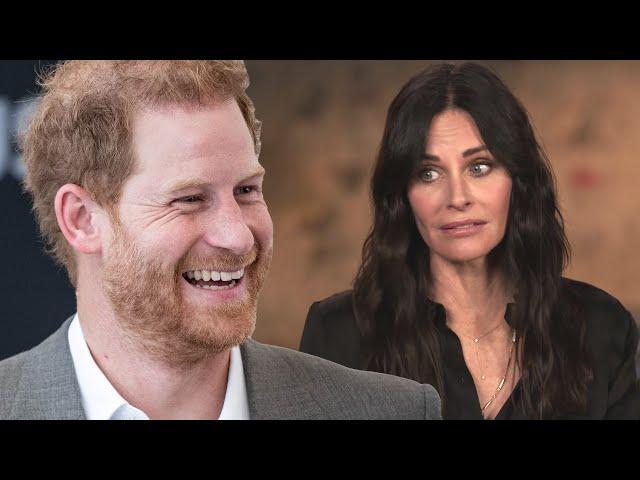 Courteney Cox REACTS to Prince Harry Claiming He Did Mushrooms at Her Home