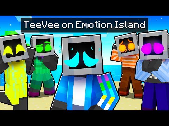 One TeeVee on EMOTION ISLAND in Minecraft!