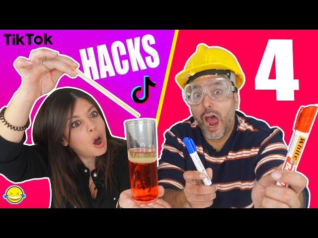 TRUCOS virales de TIK TOK 4!! MEJORES LIFE HACKS  Momentos Divertidos