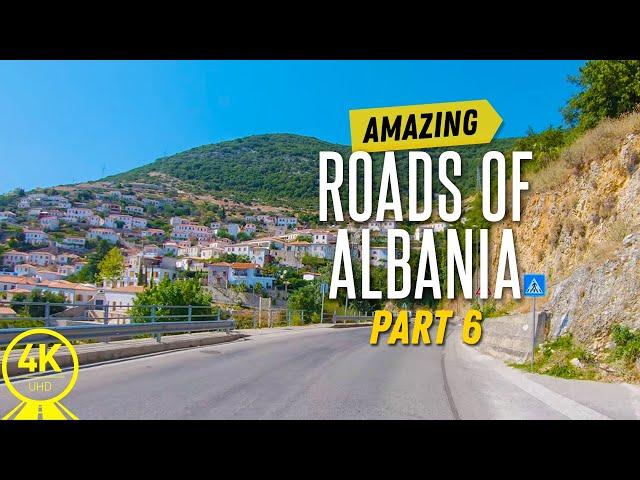 4K Beautiful Roads of Albania - Scenic Drive Video for Indoor Cycling | Treadmill Exercise - Part #6