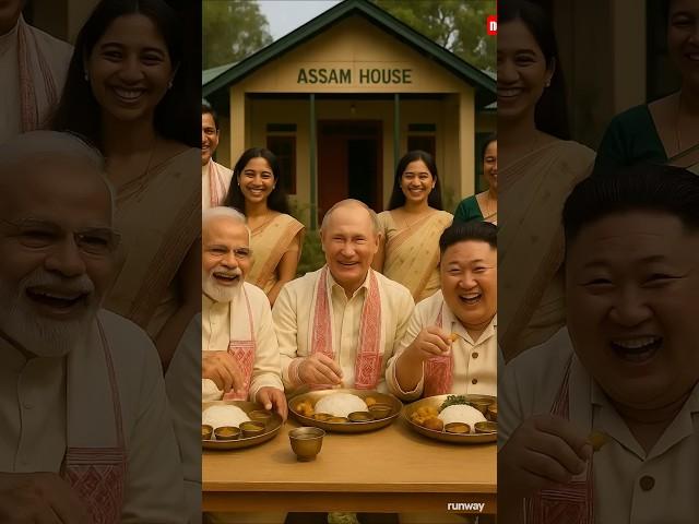 Modi, Putin & Kim Jong-un Bond Over Assamese Food  #shorts #short #shortvideo #shortsfeed #viral