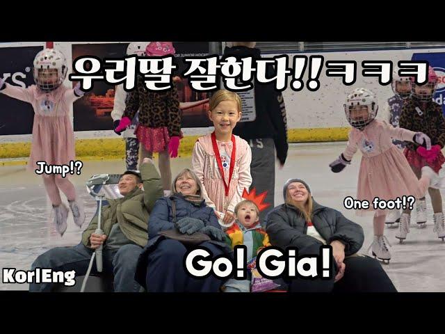 This is what happens when a doting Korean dad follows his daughter's skating competition 