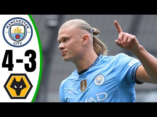 Manchester City vs Wolves 4-3 - All Goals & Highlights - 2024