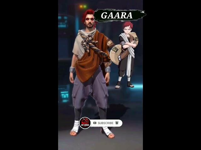 NARUTO CHARACTERS BUNDLE IN FREE FIRE#bfcgamer #shorts #freefire #rahul