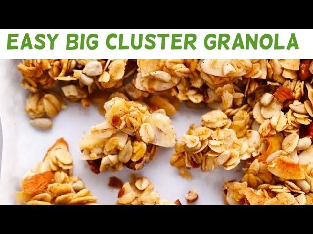 How To Making Big Cluster Granola Cereal | Homemade Granola Cereal