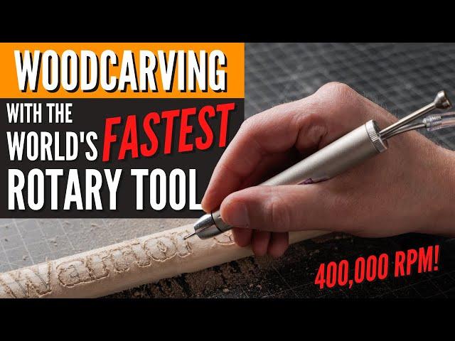 Wood Carving with the World's FASTEST Rotary Tool // It's a GAME-CHANGER