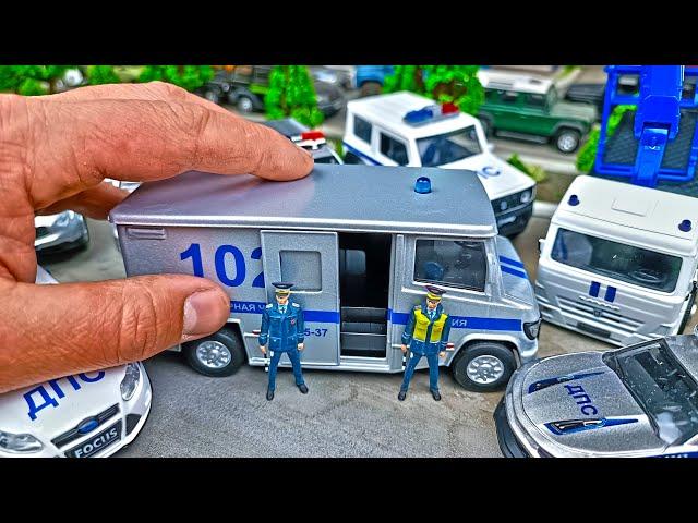 I open NEW POLICE CARS of the Technopark model. About cars
