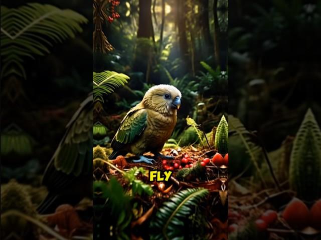 A Parrot That Walks Instead of Flying – Unreal #Kakapo #RarestBird#EndangeredSpecies #FlightlessBird