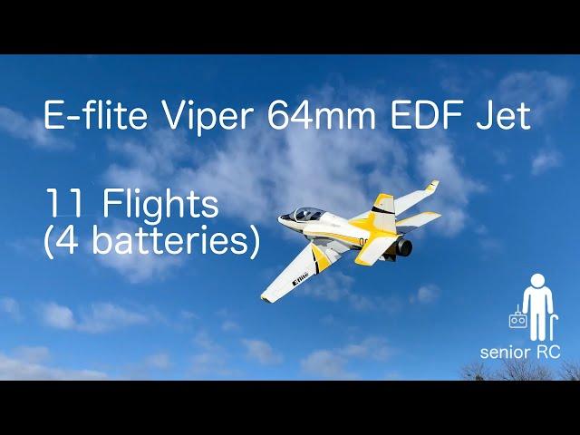 E-flite Viper 64mm EDF Jet - 11 Flights (4 batteries)