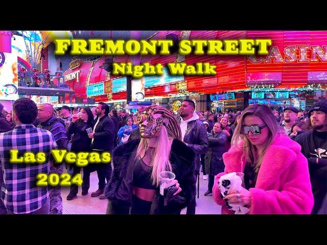 LAS VEGAS 2024 Last Nostalgic Saturday Night of the Year on FREMONT STREET