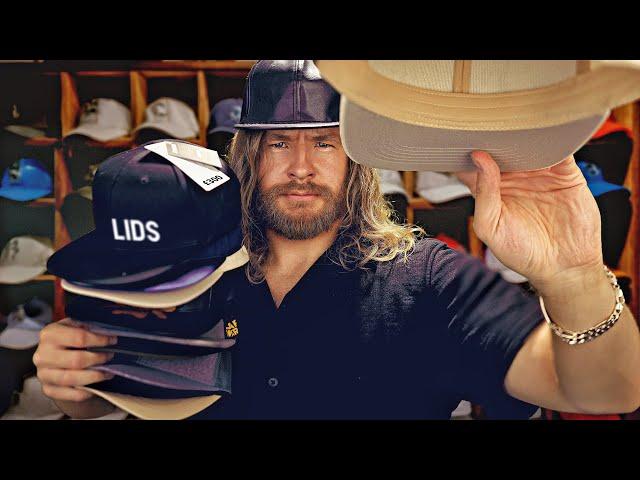 ASMR Trying on Luxury Lids (Relaxing Hat Store)