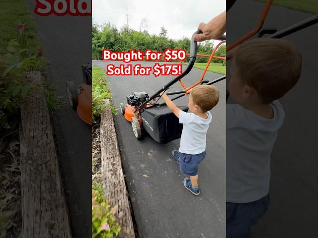 $125 profit!!  #mower #lawn #lawnmower #flip #flipping #coaching #tips #tricks #fyp #mowing #sale