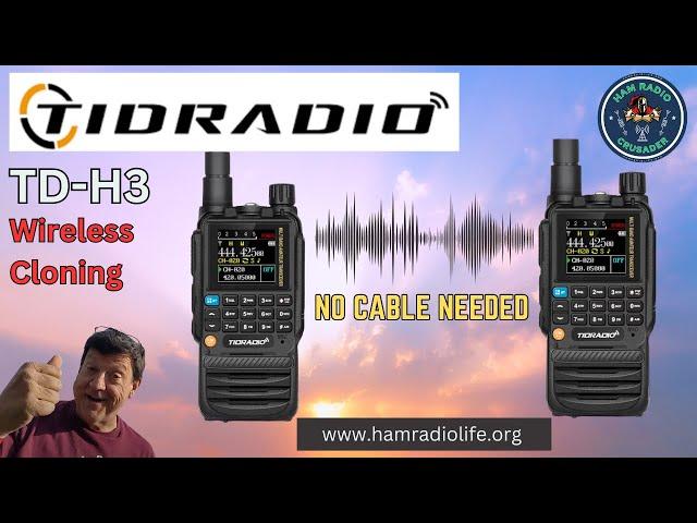 TIDRADIO TD-H3 Wireless Programming Clone FEATURE!